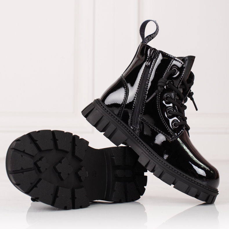 Tyttöjen saappaat, eristetty Shelovet musta 1