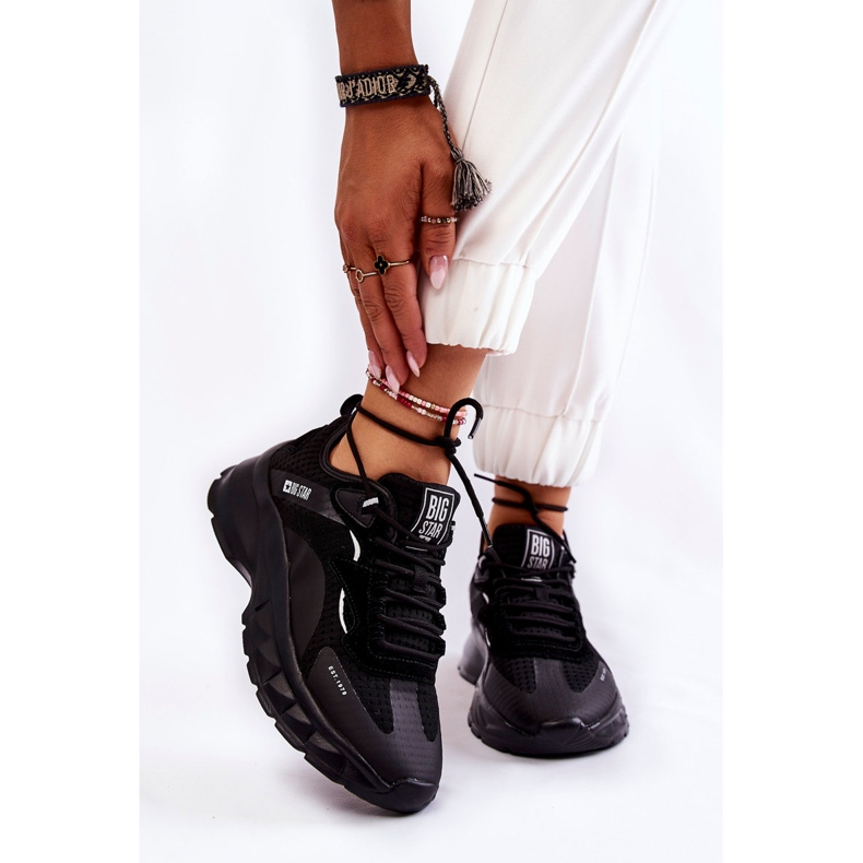 Naisten urheilukengät Big Star KK274056 Musta 1