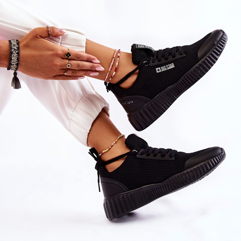 Naisten tennarit Big Star KK274063 musta 1