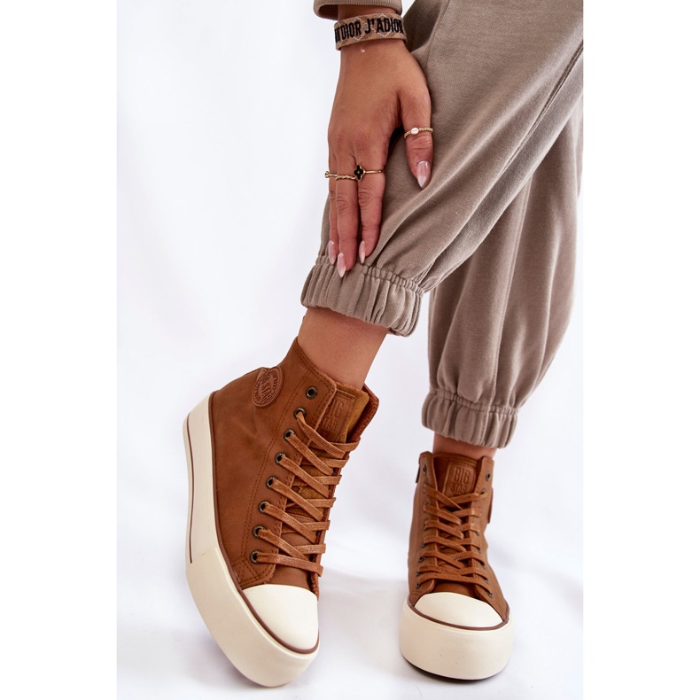 Naisten korkeaeristetyt tennarit Big Star KK274171 ruskea 1