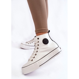 Naisten korkeaeristetyt tennarit Big Star KK274170 valkoinen 2