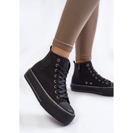 Naisten korkeaeristetyt tennarit Big Star KK274173 musta 1