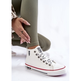 Klassiset korkeaeristetyt tennarit Big Star KK274597 valkoinen 1