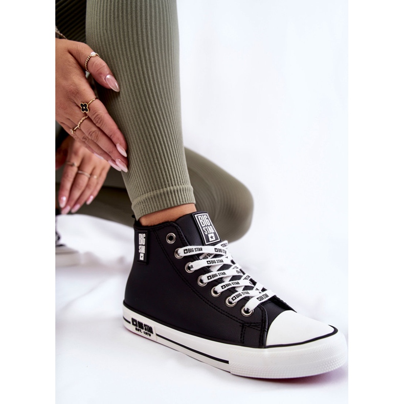 Klassiset korkeaeristetyt tennarit Big Star KK274598 musta 1