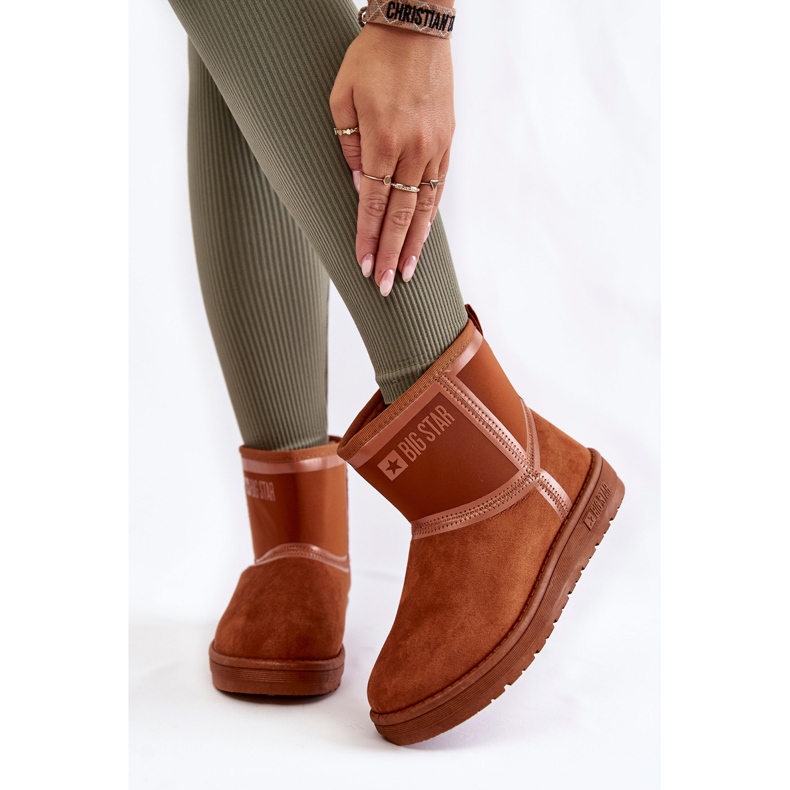 Naisten lumisaappaat Big Star KK274612 ruskea 1