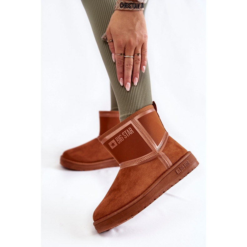 Naisten lumisaappaat Big Star KK274612 ruskea 2