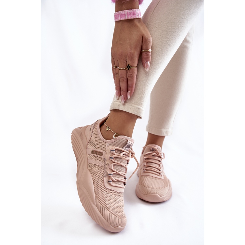 Naisten lenkkarit Memory Foam System Big Star KK274348 Pink vaaleanpunainen 1