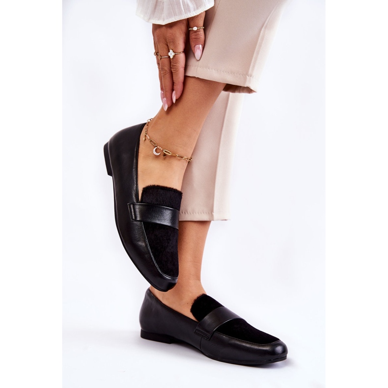 Naisten nahkahousut La.Fi 210018B-PUF Musta 2