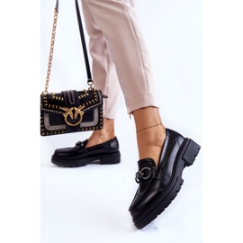 Naisten Loaferit Nahkaiset Loaferit La.Fi Black Willows musta 2