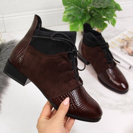 Käärmeennahalla eristetyt saappaat Filippo W PAW267B ruskea 1