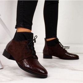 Käärmeennahalla eristetyt saappaat Filippo W PAW267B ruskea 2