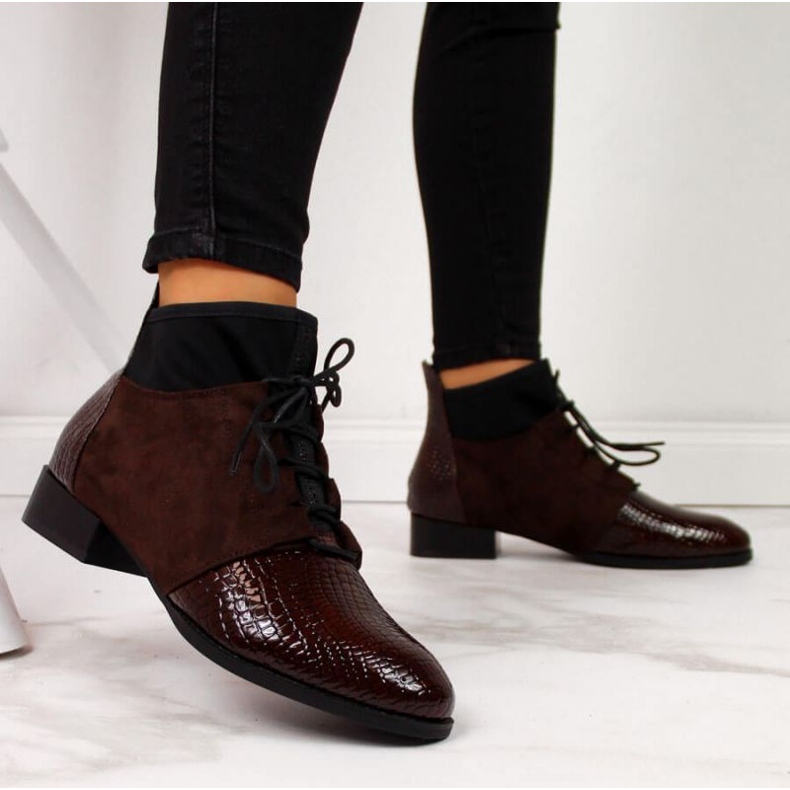 Käärmeennahalla eristetyt saappaat Filippo W PAW267B ruskea 2