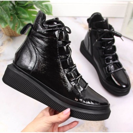 Nahkamaalatut eristetyt saappaat Artiker W HBH36 musta 1