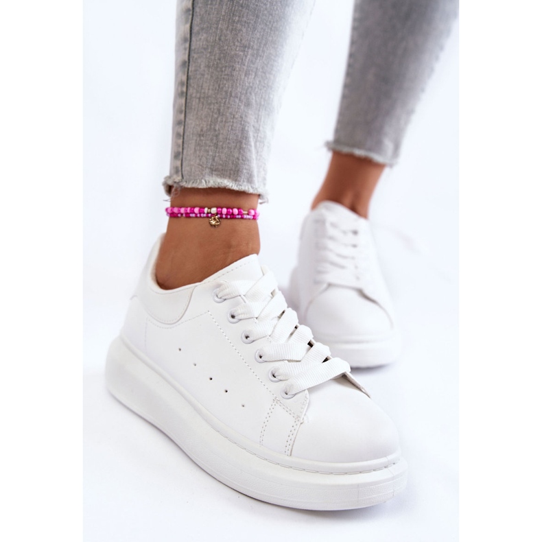 FB3 Naisten urheilukengät Platform White Eliso valkoinen 2