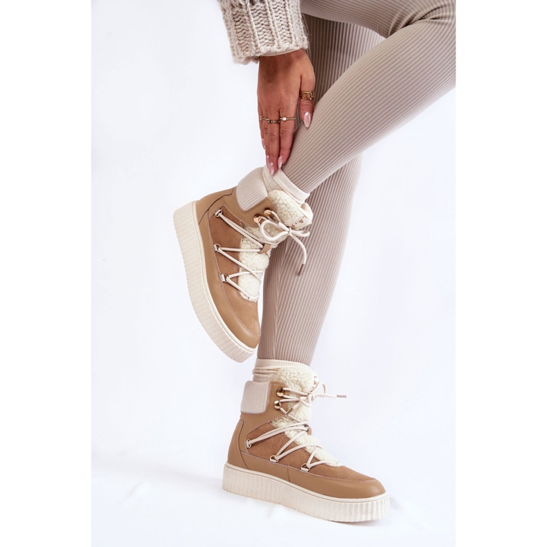 PL4 Naisten lumisaappaat La.Fi 280072TA-QN Beige 1