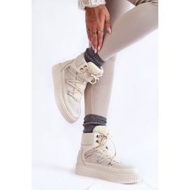 PL4 Naisten lumisaappaat La.Fi 280072W-QN Vaalea beige 2