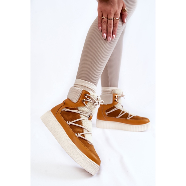 PL4 Naisten lumisaappaat La.Fi 280072Y-QN Camel ruskea 2