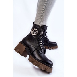 PL5 Mustat nahkaiset Raynes lämpimät saappaat vetoketjulla 2