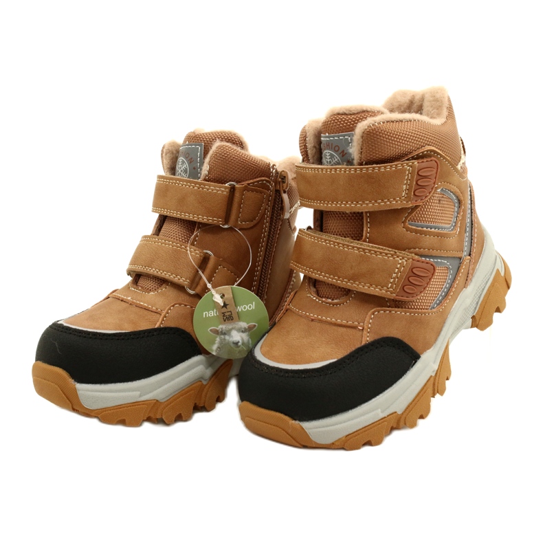 Saappaat Trappers tarranauhalla Camel News 22DZ23-5251 beige keltainen 2