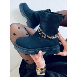 PA1 Saappaat joustavalla Jesse Black -päällisellä musta 2