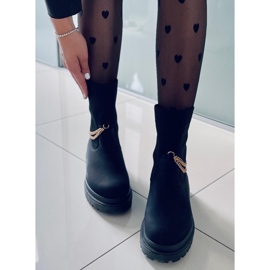 PA1 Saappaat joustavalla Jesse Black -päällisellä musta 1