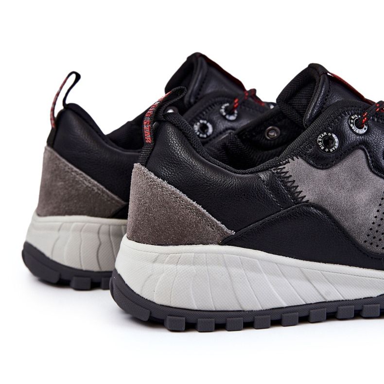 Miesten klassiset urheilukengät Memory Foam Big Star KK174271 harmaa musta 1