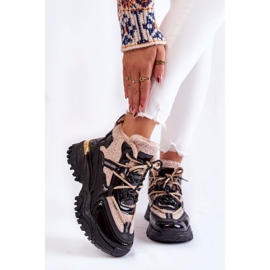 PM1 Naisten eristetyt urheilusaappaat, musta ja beige Edora 1