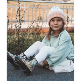 FR1 Lasten lämpimät saappaat Print Pink Dexi vaaleanpunainen monivärinen 1