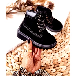 PA1 Lasten Trappers Saappaat Musta Milos H-50A / C 3