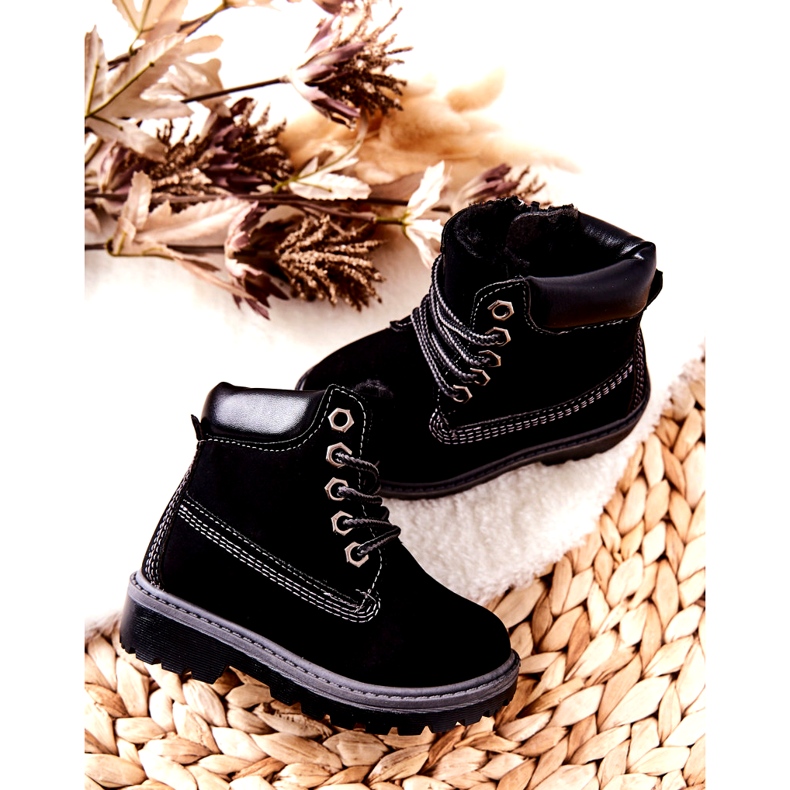 PA1 Lasten Trappers Saappaat Musta Milos H-50A / C 2