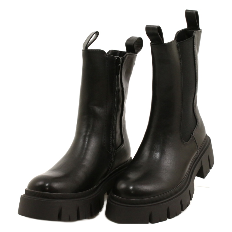 Naisten turkiseristetyt työntekijät Evento 22BT35-5040 musta 2