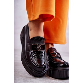 PL5 Muodikkaat nahkakengät Black Marsol -alustalla musta 2