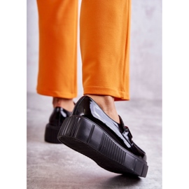 PL5 Muodikkaat nahkakengät Black Marsol -alustalla musta 3