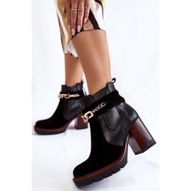 Naisten nahkasaappaat Maciejka 05781-01 Musta 2