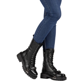 Filippo Naisten mustat saappaat naisten turkis eristetty 4