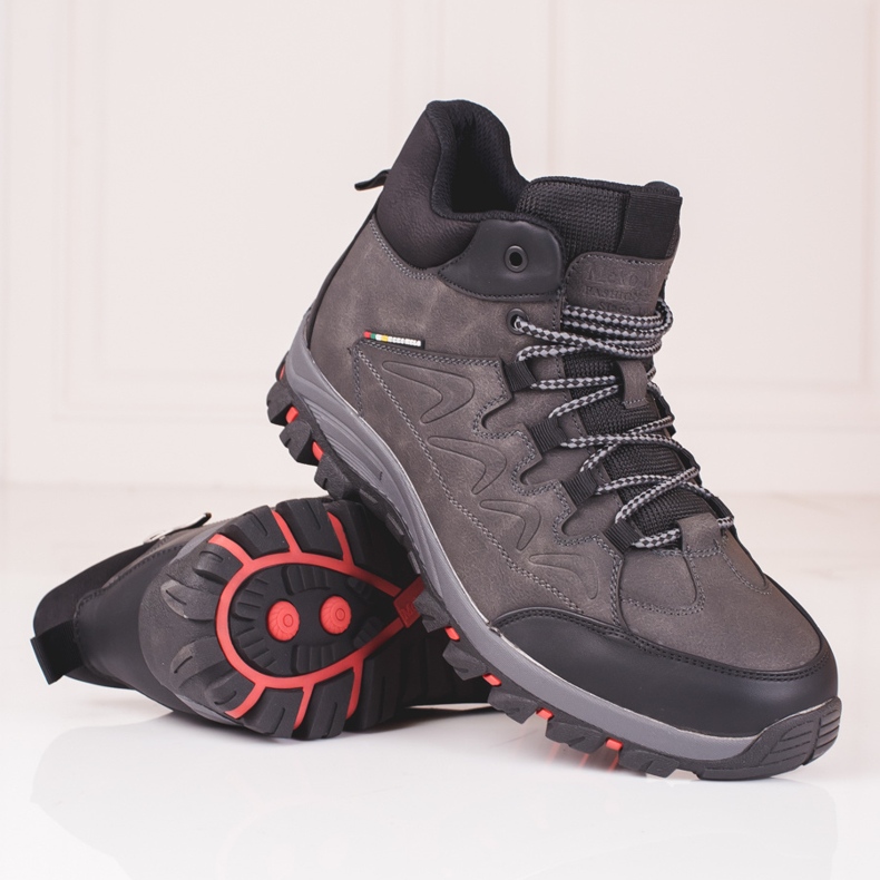 Miesten korkeat nilkkurit suojalla harmaa 1