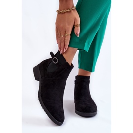 PJ1 Naisten lämpimät mokkanahkaiset saapikkaat Jodhpur Black Janette musta 1