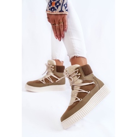 PL4 Naisten lumisaappaat La.Fi 280072KH-QN Ruskea-Vihreä 2