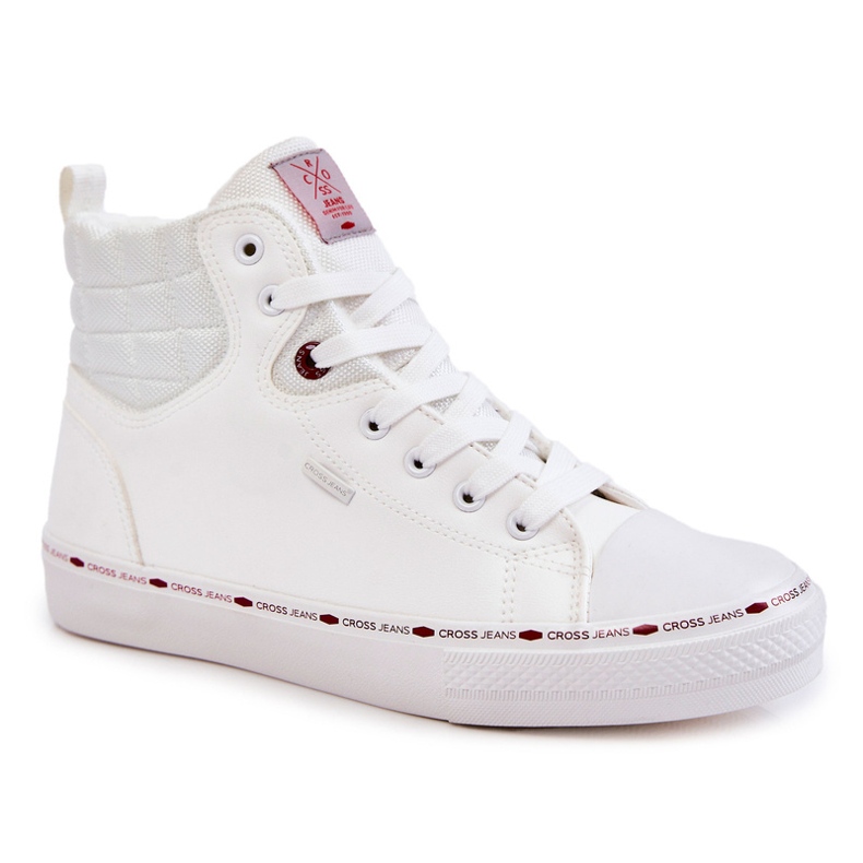 Cross Jeans Miesten tennarit, korkeat eristetyt farkut KK1R4056C valkoinen 1