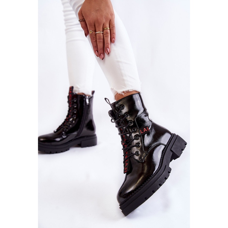 Lakatut lämpimät saappaat La.Fi 250054B-LA Musta 2