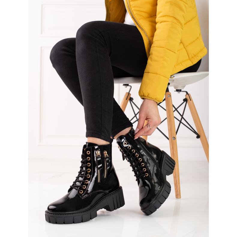 Goodin Muodikkaat sulkuhousut koristeellisilla vetoketjuilla musta 1