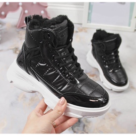 Naisten urheilukengät, metalliset, eristetty musta Vinceza 1