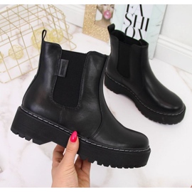 Big Star II274101 eristetyt Chelsea-saappaat, mustat 1