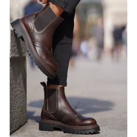 Marco Shoes Marco Chelsean saappaat ruskea 1