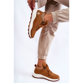 PA1 Naisten lämpimät vaelluskengät Trappers Camel Otto ruskea 2