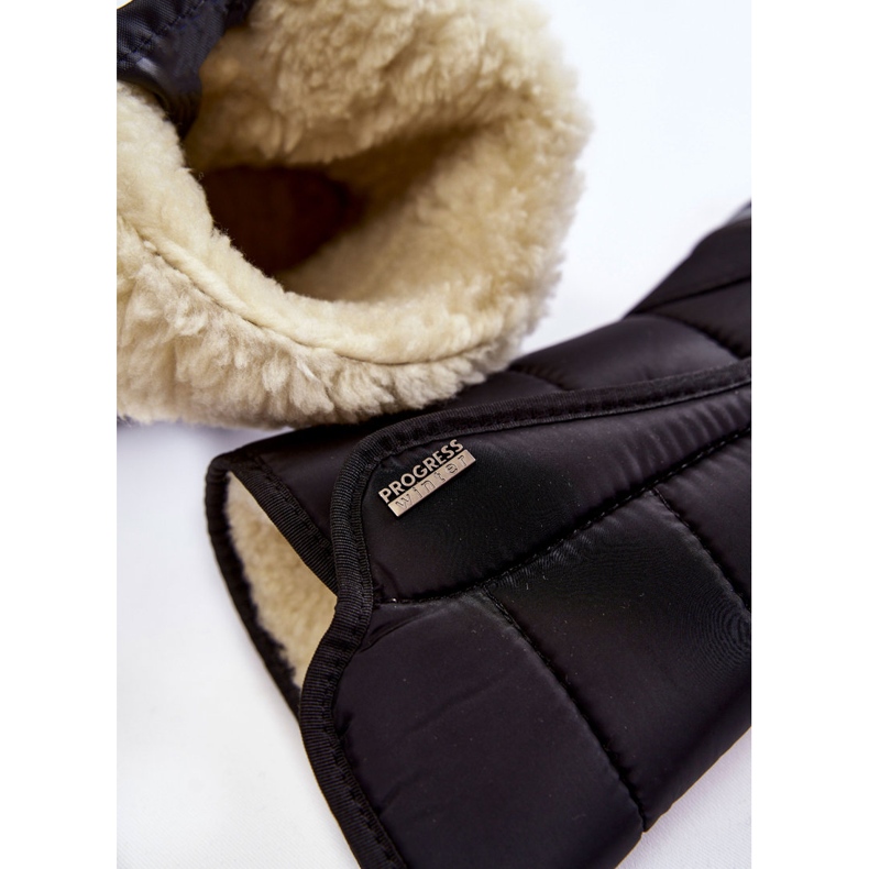 Naisten lumisaappaat tarranauhalla Progress PROGJ-22-128 Musta 2