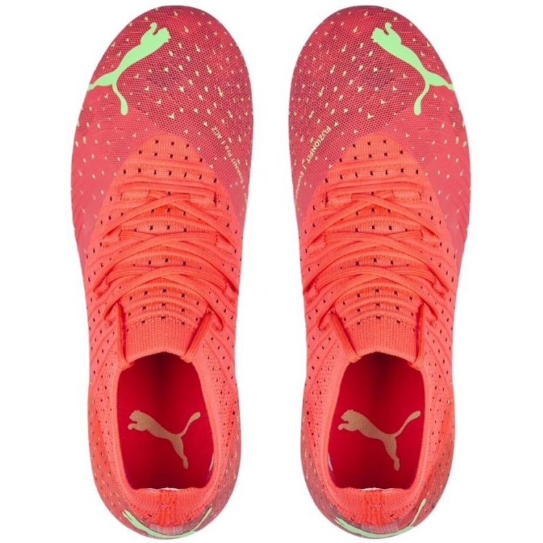 Puma Future 3.4 FG / AG Jr 107010 03 jalkapallokengät oranssi appelsiinit ja punaiset 1
