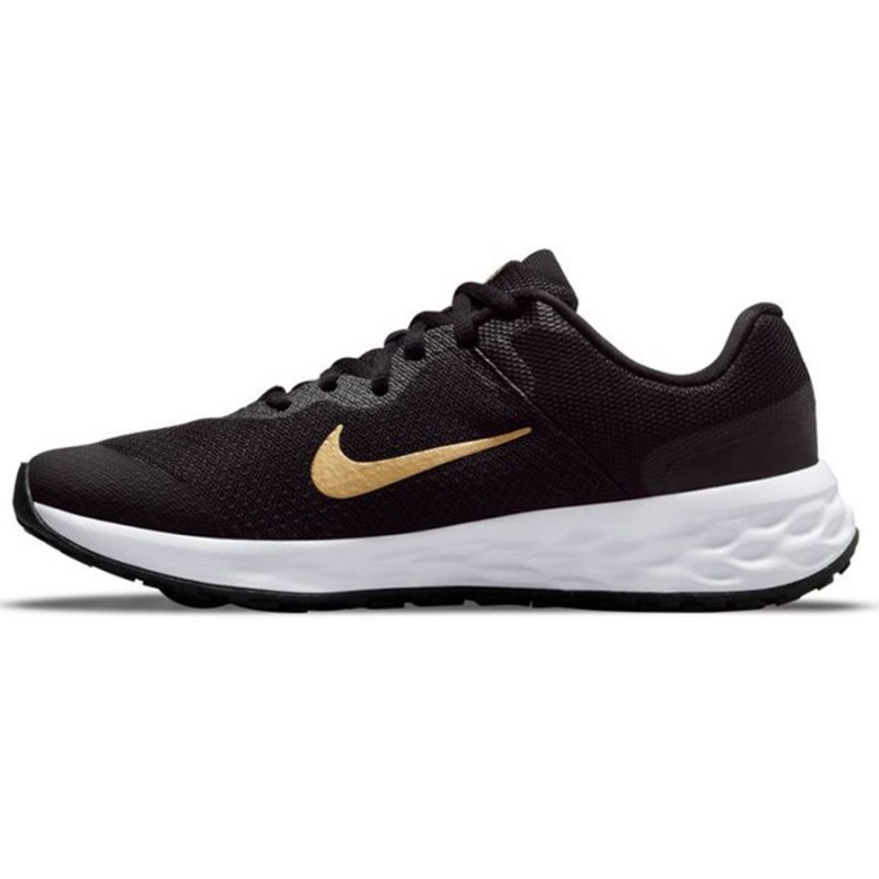 Nike Revolution 6 Jr DD1096 002 juoksukengät musta kultainen 1