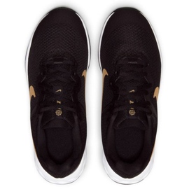 Nike Revolution 6 Jr DD1096 002 juoksukengät musta kultainen 5
