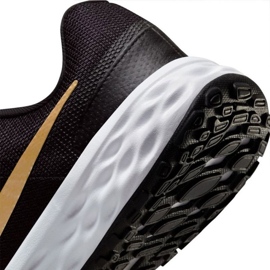 Nike Revolution 6 Jr DD1096 002 juoksukengät musta kultainen 6